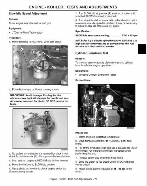 John Deere SST15, SST16, SST18 Lawn Tractor Technical Manual (TM1908) - Image 5