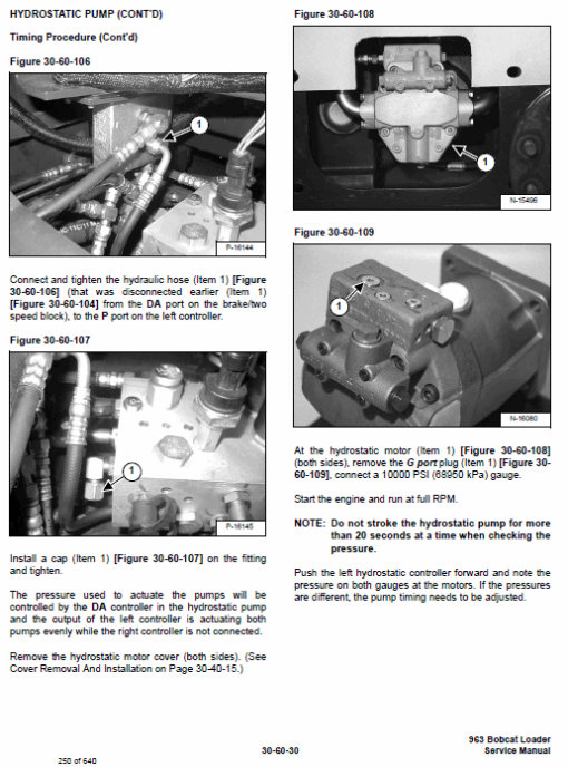 Bobcat 963 Skid-Steer Loader Service Manual - Image 2