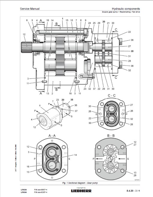 Liebherr LR 624, LR 634 Crawler Dozer Repair Service Manual - Image 4