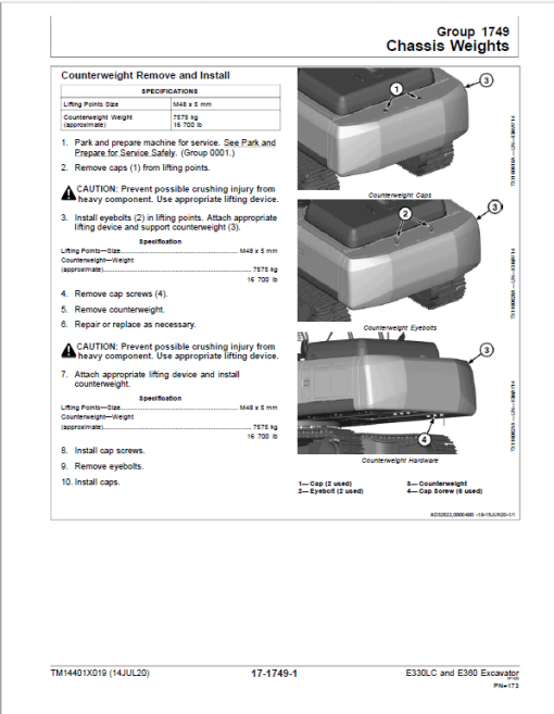 John Deere E330LC, E360 Excavator Repair Manual (S.N after CXXXXXX - & DXXXXXX -) - Image 4