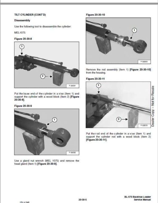 Bobcat BL570 (B-Series) Loader Service Repair Manual - Image 4