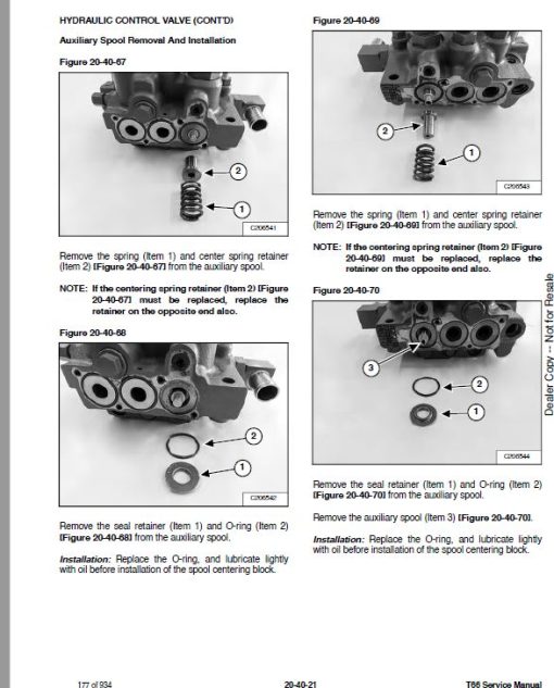 Bobcat T66 Compact Track Loader Service Repair Manual - Image 4