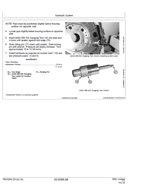 John Deere 544J Loader Repair Technical Manual (SN. after 611800) - Image 4