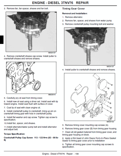 John Deere X495 and X595 Garden Tractors Technical Manual (TM2024) - Image 5