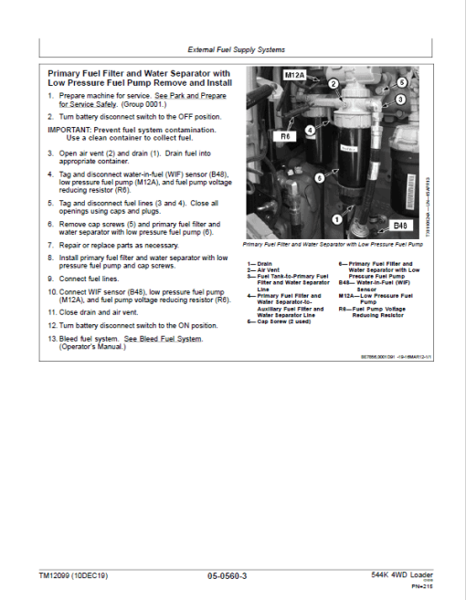 John Deere 544K 4WD Loader Technical Manual (SN. after E642665) - Image 4