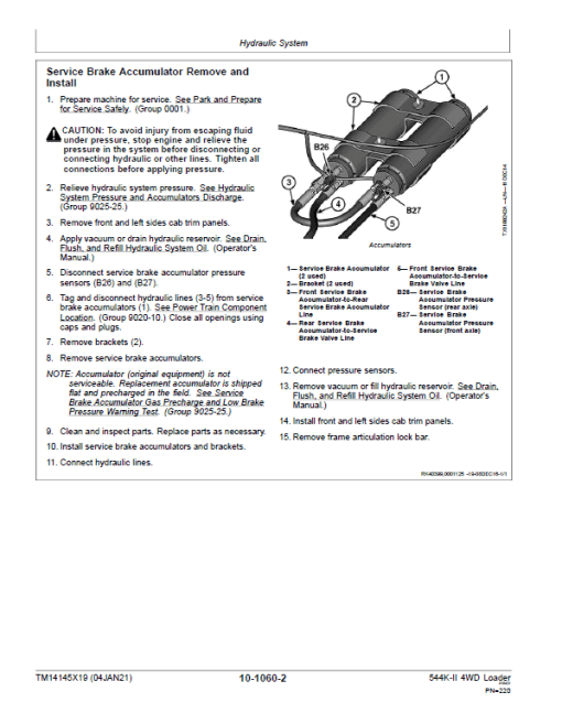 John Deere 544K-II 4WD Loader Technical Manual (SN. from D677549) - Image 4