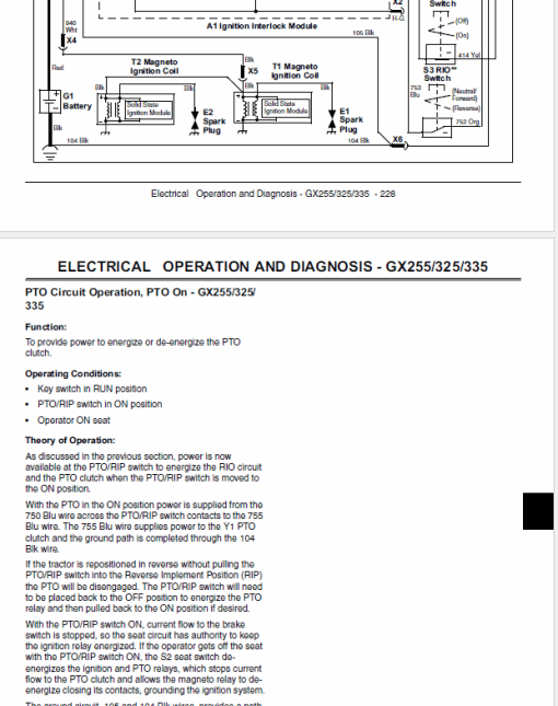 John Deere GX255, GX325, GX335 GX345 Garden Tractors Technical Manual (TM1973) - Image 5