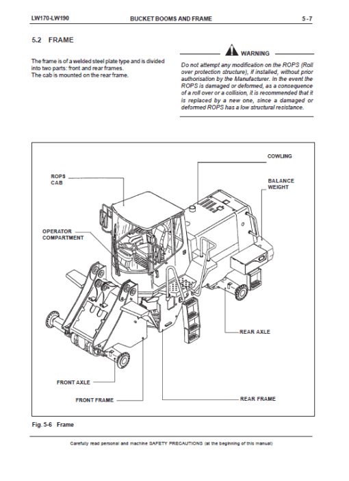 New Holland LW170, LW190 Wheel Loaders Service Manual - Image 4