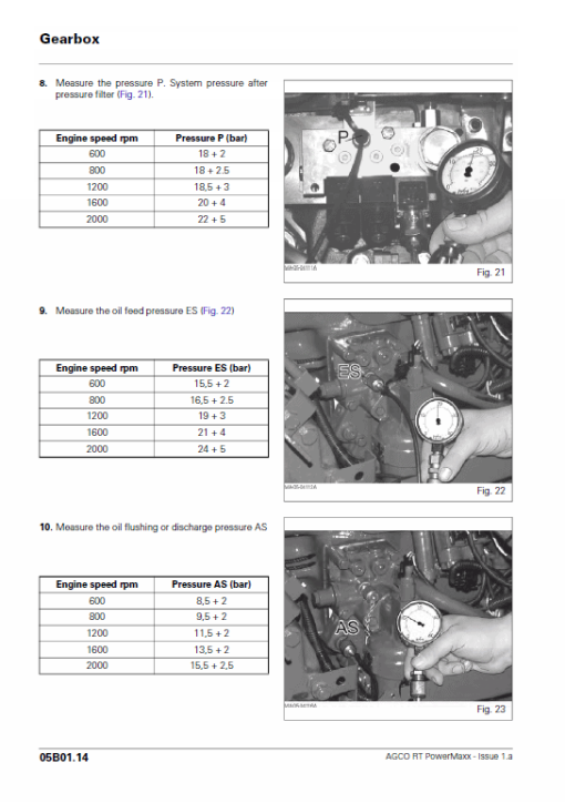 AGCO RT100, RT120, RT135, RT150 PowerMaxx CVT Service Manual - Image 4