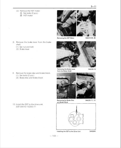 Toyota SDK10 Skid Steer Loader Repair Manual - Image 4