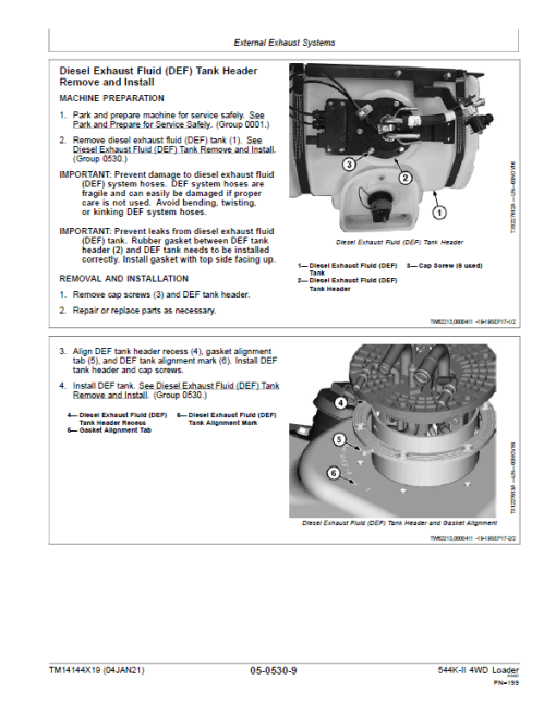 John Deere 544K-II 4WD Loader Technical Manual (SN. from F677549) - Image 4