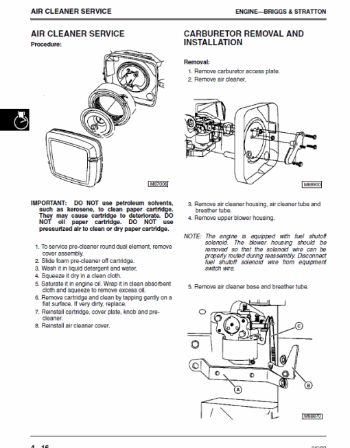 John Deere LTR155, LTR166, LTR180 Lawn Tractors Technical Manual (TM1768) - Image 5