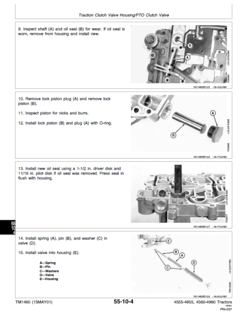 John Deere 4555, 4755, 4955 Tractors Repair Technical Manual - Image 4