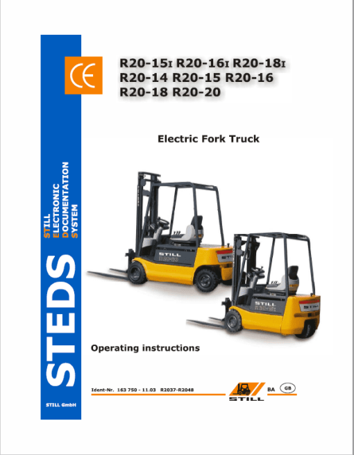 Still Electric Fork Truck R20: R20-15, R20-16, R20-17, R20-20 Repair Workshop Manual - Image 4