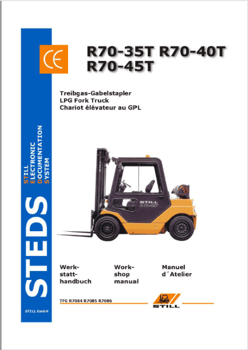 Still Electric Fork Truck R70: R70-25, R70-30, R70-35, R70-40, R70-45, R70-50 Repair Circuit Workshop Operating Manual - Image 4