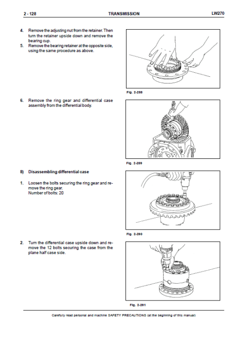 New Holland LW270 Wheel Loaders Service Manual - Image 4