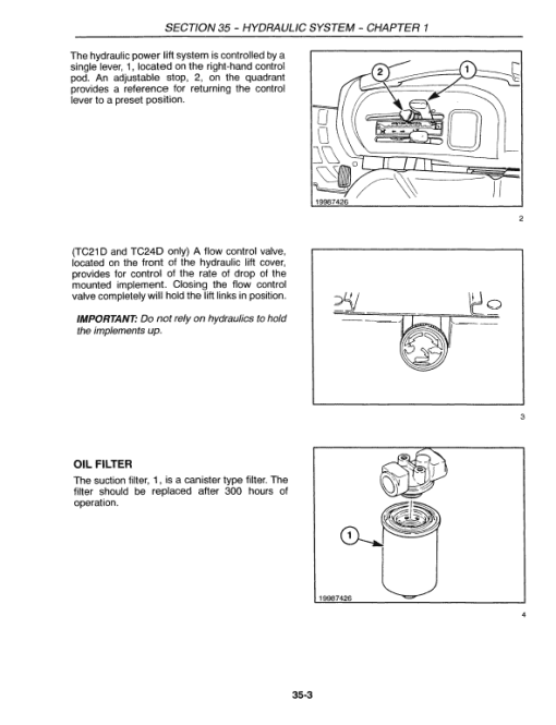 New Holland TC18, TC18D, TC21D, TD24D Tractor Service Manual - Image 5