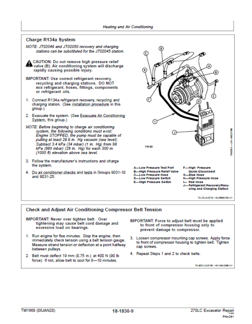 John Deere 270LC Excavator Repair Technical Manual - Image 4