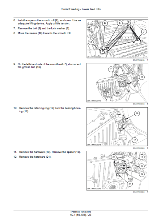 New Holland FR480, FR550, FR650, FR780, FR850, FR850 Forage Harvester Service Manual - Image 4