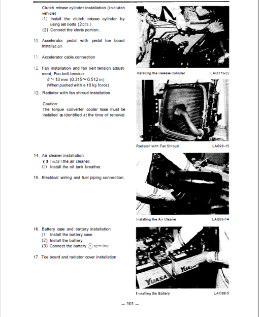 Toyota 5FD10, 5FD14, 5FD15, 5FD18, 5FD20 Forklift Service Repair Manual - Image 4