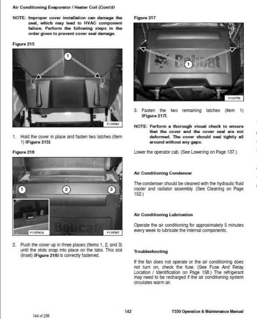 Bobcat T550 Compact Track Loader Service Repair Manual - Image 4