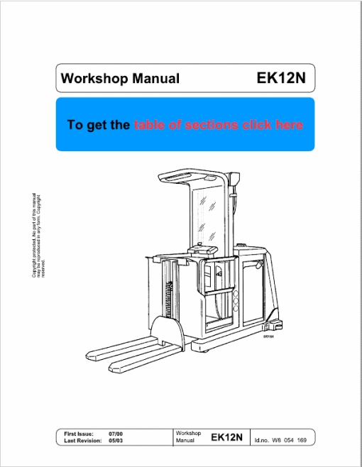 Still EK10, EK11, EK12 Order Picker Workshop Repair Manual - Image 4