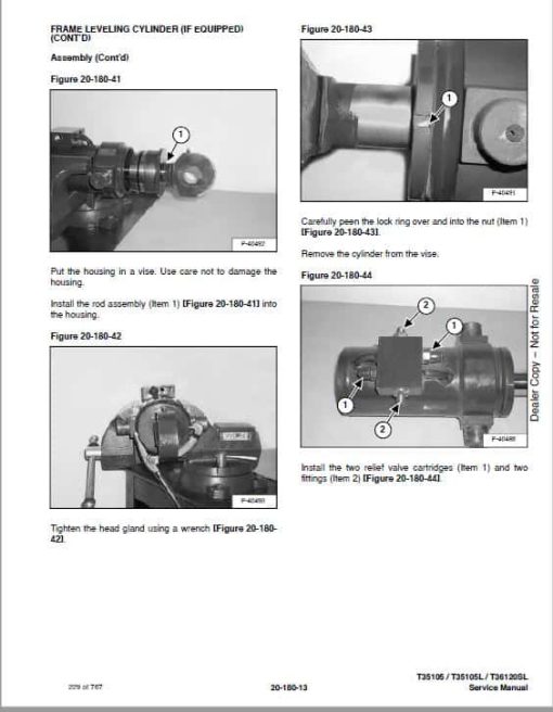 Bobcat T35.105, T36.120 versaHANDLER Telescopic Service Repair Manual - Image 4