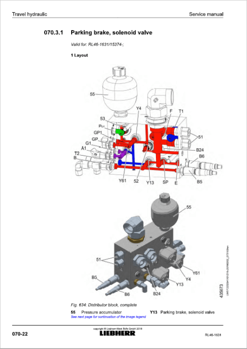 Liebherr RL 46 Pipe Layer Dozer Service Manual - Image 4