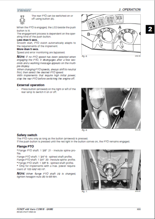 Fendt 411, 412, 413, 414, 415 Vario COM III Tractors Workshop Repair Manual - Image 2