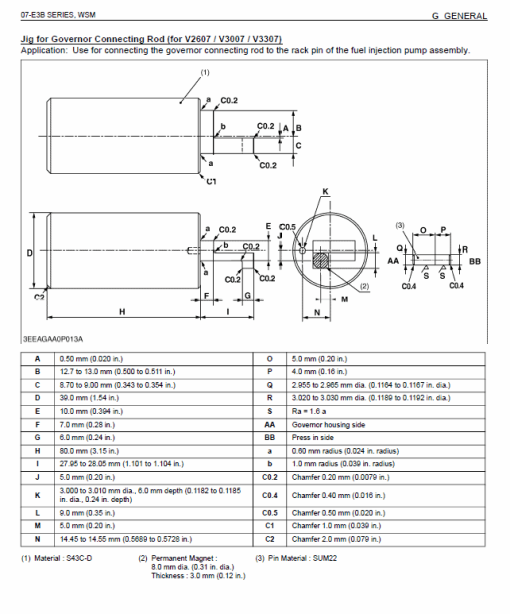 Still WSM 07-E3B Kubota Diesel Engine Workshop Repair Manual - Image 4