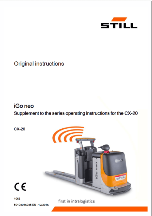 Still iGo neo CX20 Workshop Schematics Repair Manual - Image 4