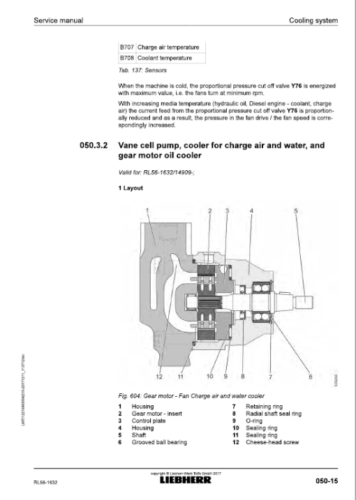 Liebherr RL 56 Pipe Layer Dozer Service Manual - Image 4