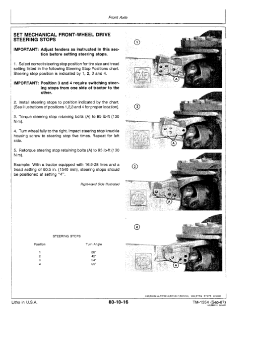 John Deere 4650, 4850 Tractors Repair Technical Manual - Image 5