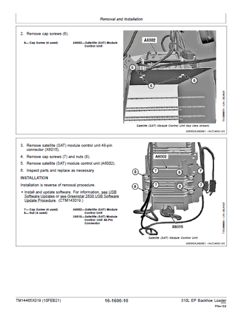 John Deere 310L EP Backhoe Loader Repair Technical Manual (S.N after G390996 -) - Image 4