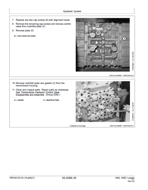 John Deere 444L 4WD Loader Repair Technical Manual (S.N L705208 - ) - Image 4