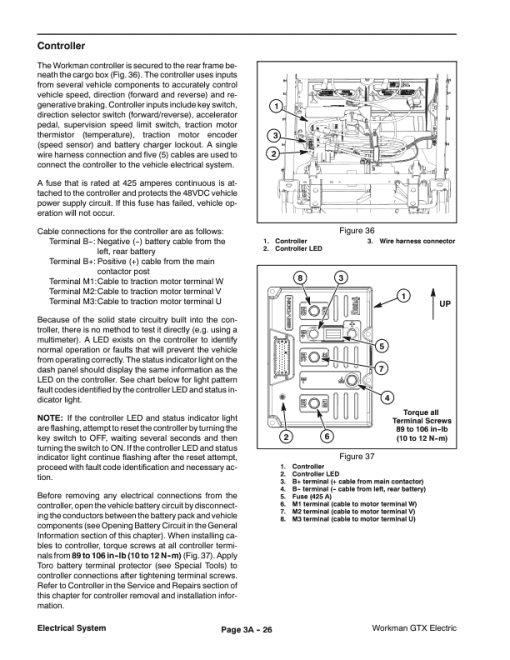 Toro Workman GTX Electric & Lithium Service Repair Manual - Image 4