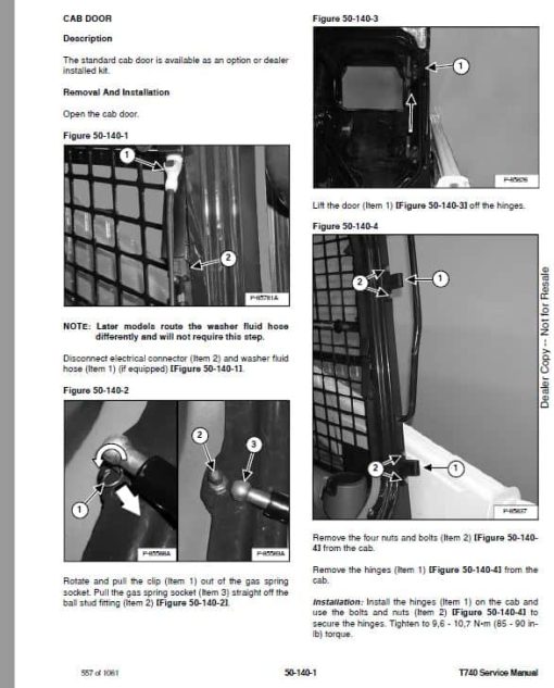 Bobcat T740 Compact Track Loader Service Repair Manual - Image 4