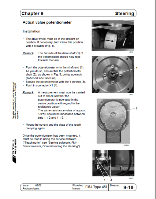 Still FM-I Type 451 Reach Truck Workshop Repair Manual - Image 4