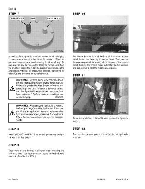 Case 9050B Excavator Service Manual - Image 2