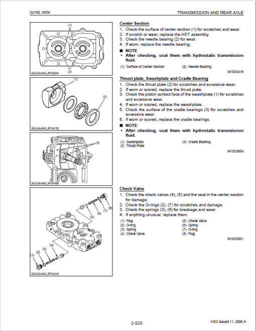 Kubota G2160, G2160-R48S, G2460G Mower Workshop Service Manual - Image 4