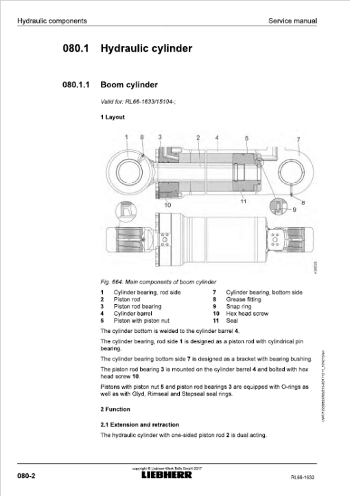 Liebherr RL 66 Pipe Layer Dozer Service Manual - Image 4