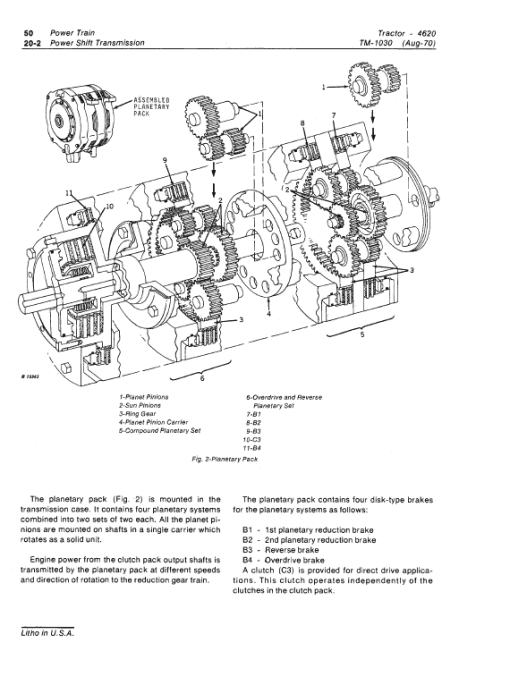 John Deere 4620 Tractor Repair Technical Manual - Image 4