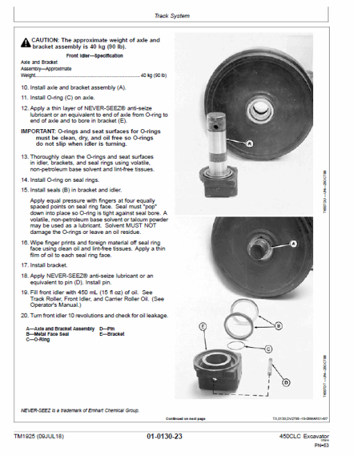 John Deere 450CLC Excavator Repair Technical Manual - Image 4