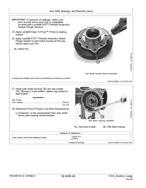 John Deere 310SL Backhoe Loader Repair Technical Manual (S.N after F390996 -) - Image 4