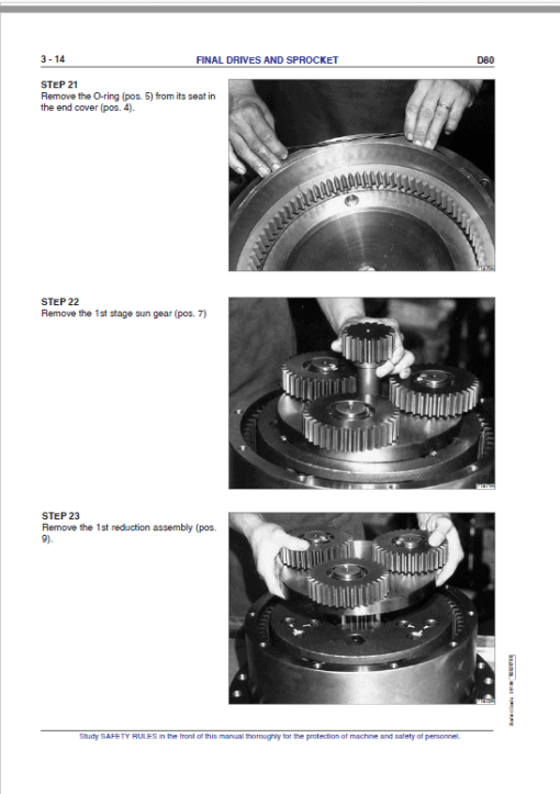 Fiat Hitachi D80 Crawler Dozer Repair Service Manual - Image 4