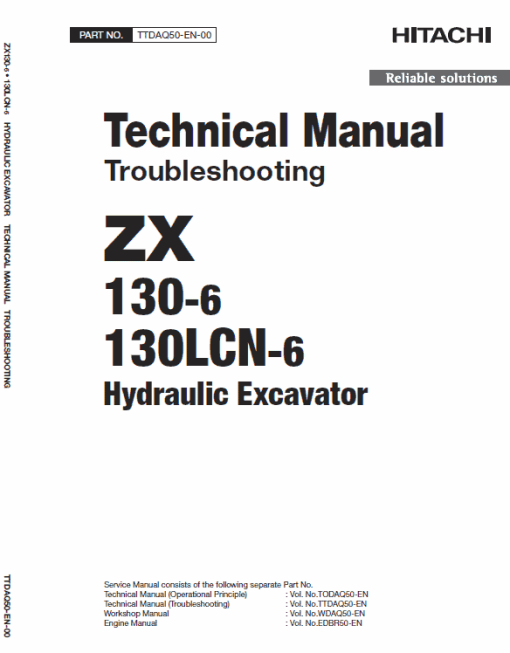 Hitachi ZX130-6 and ZX130LCN-6 Excavator Service Repair Manual - Image 7