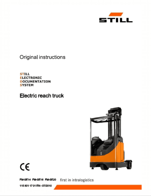 Still FMSE-14, FMSE-16, FMSE-20 Electric Reach Truck Workshop Repair Manual - Image 4