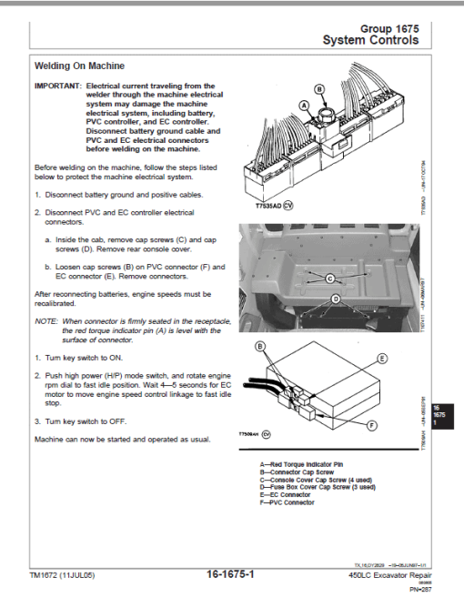 John Deere 450LC Excavator Repair Technical Manual - Image 4