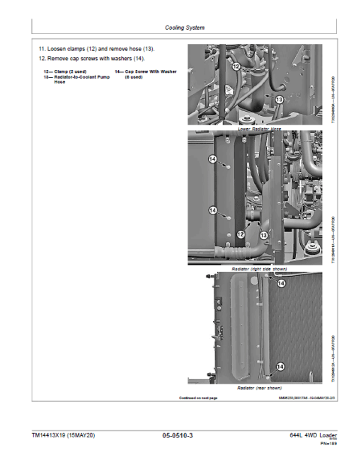 John Deere 644L 4WD Loader Repair Technical Manual (S.N L705208 - ) - Image 4