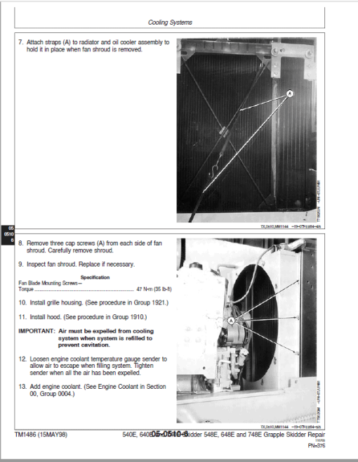 John Deere 548E, 648E, 748E Grapple Skidder Repair Technical Manual - Image 4